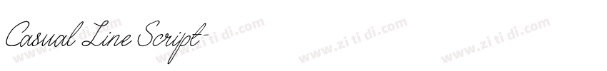 Casual Line Script字体转换